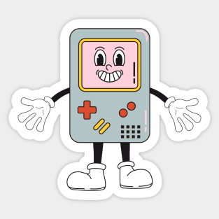 Retro Gameboy Beam Face Sticker